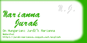 marianna jurak business card